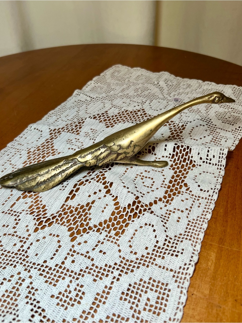 Vintage Brass Road Runner Figurine Decorative Accent - Bird MCM